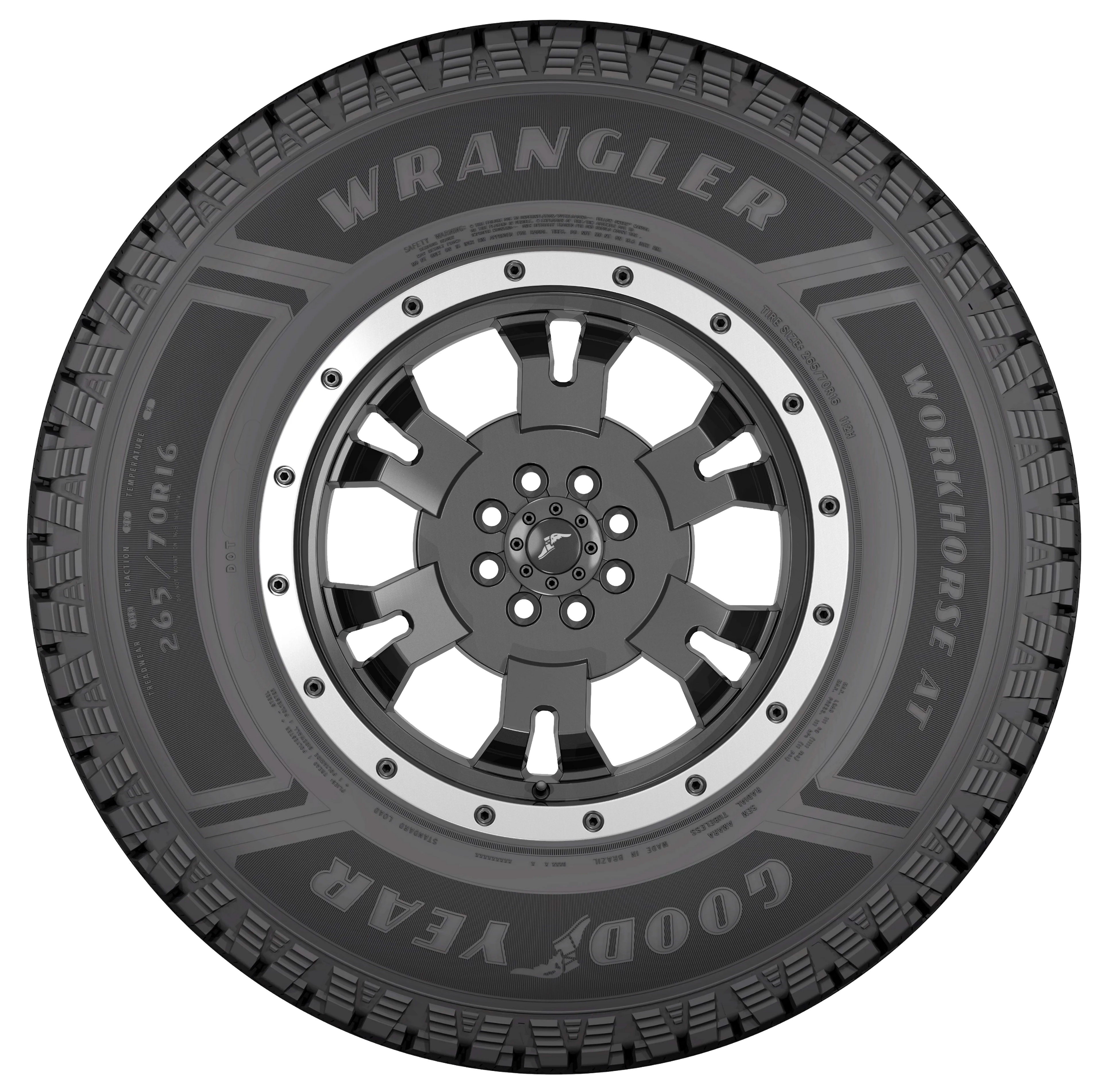 LT245/70 R16 GOODYEAR WRANGLER WORKHORSE AT 113/110 D